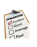 image of a check list of a good evaluation.